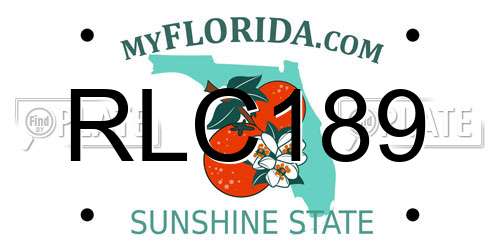 RLC189 Florida License Plate