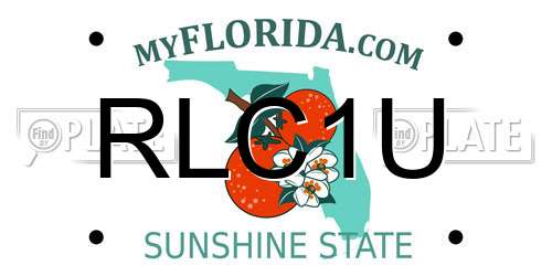RLC1U Florida License Plate