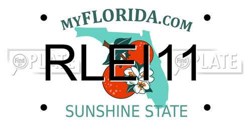 RLEI11 Florida License Plate