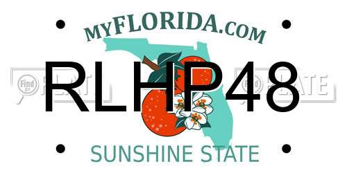 RLHP48 Florida License Plate
