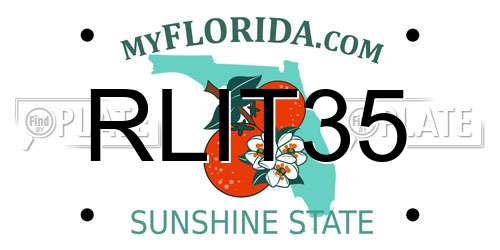 RLIT35 Florida License Plate
