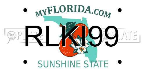 RLKI99 Florida License Plate