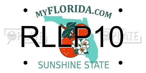 RLLP10 Florida License Plate