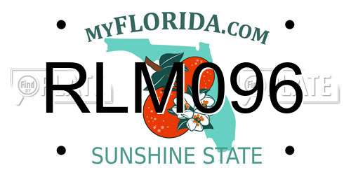 RLM096 Florida License Plate