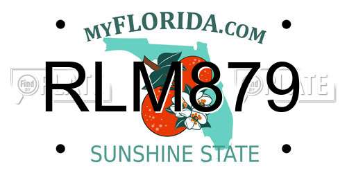 RLM879 Florida License Plate