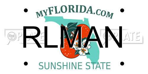RLMAN Florida License Plate
