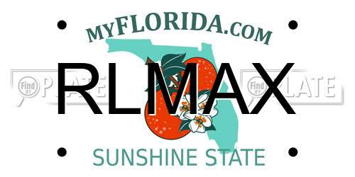 RLMAX Florida License Plate