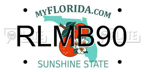 RLMB90 Florida License Plate