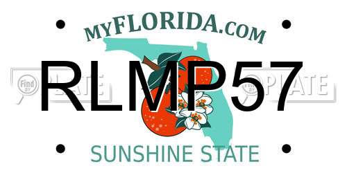 RLMP57 Florida License Plate