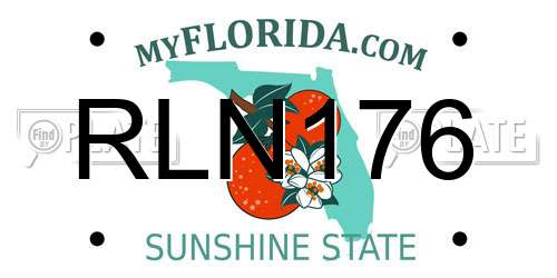 RLN176 Florida License Plate