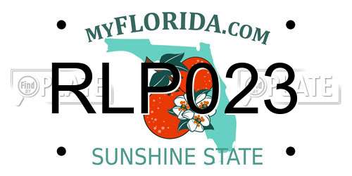 RLP023 Florida License Plate