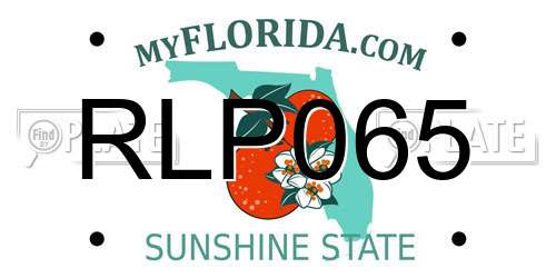 RLP065 Florida License Plate