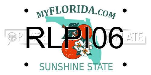 RLPI06 Florida License Plate