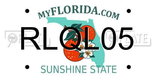 RLQL05 Florida License Plate