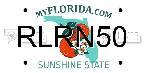 RLRN50 Florida License Plate