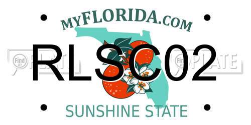RLSC02 Florida License Plate