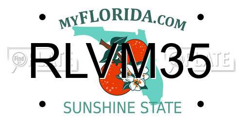 RLVM35 Florida License Plate