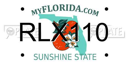 RLX110 Florida License Plate