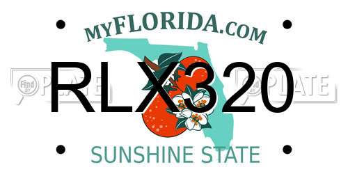 RLX320 Florida License Plate
