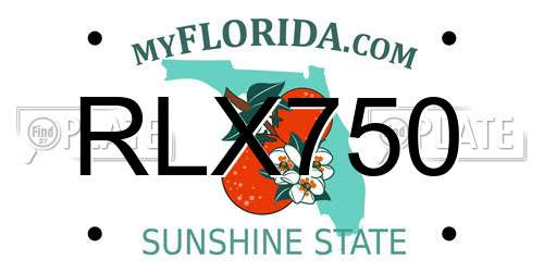 RLX750 Florida License Plate