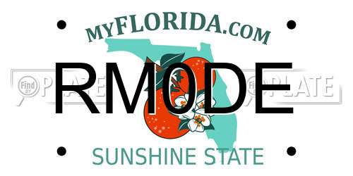 RM0DE Florida License Plate