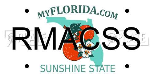 RMACSS Florida License Plate