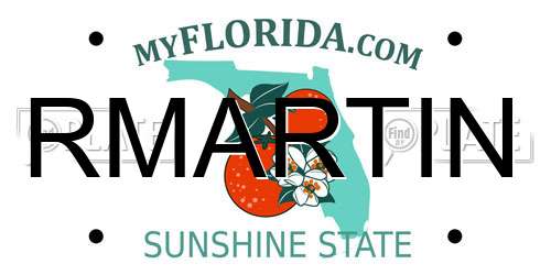 RMARTIN Florida License Plate