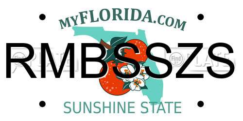 RMBSSZS Florida License Plate