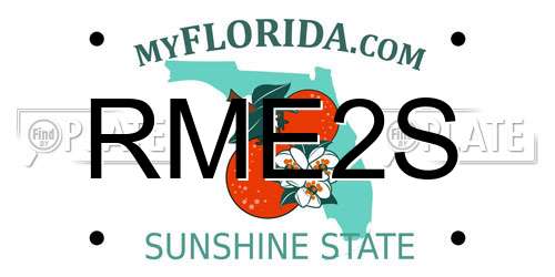 RME2S Florida License Plate