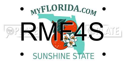 RMF4S Florida License Plate