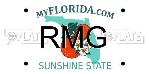 RMG Florida License Plate