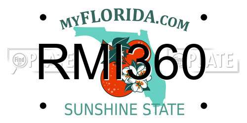 RMI360 Florida License Plate