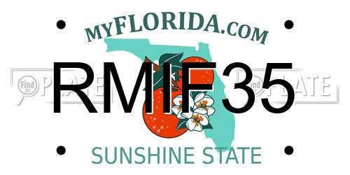 RMIF35 Florida License Plate