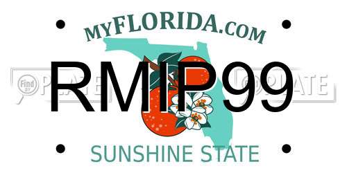 RMIP99 Florida License Plate