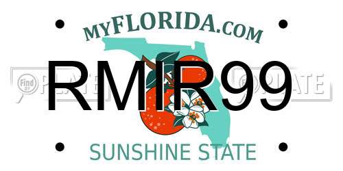 RMIR99 Florida License Plate