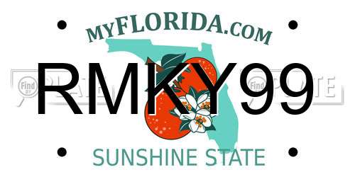 RMKY99 Florida License Plate