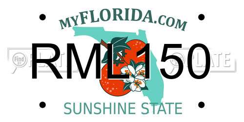RML150 Florida License Plate