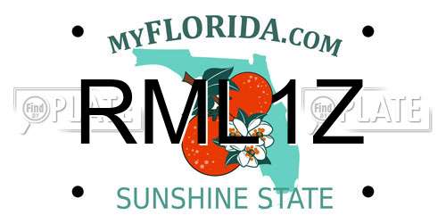 RML1Z Florida License Plate