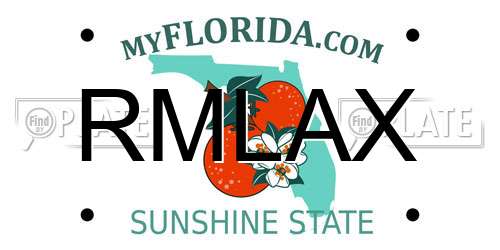 RMLAX Florida License Plate
