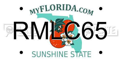 RMLC65 Florida License Plate