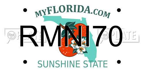 RMNI70 Florida License Plate