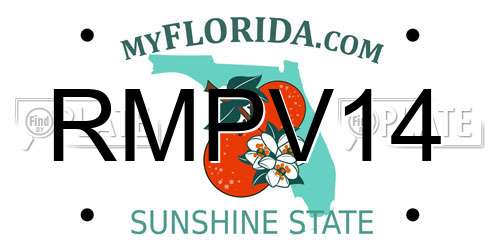 RMPV14 Florida License Plate