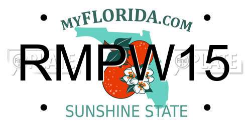 RMPW15 Florida License Plate
