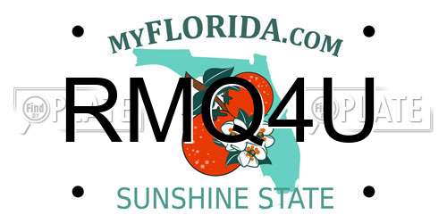 RMQ4U Florida License Plate