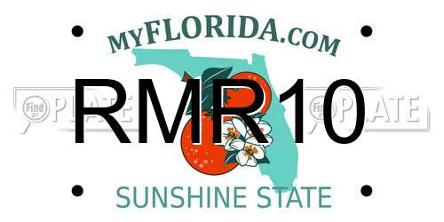 RMR10 Florida License Plate