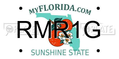 RMR1G Florida License Plate