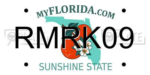 RMRK09 Florida License Plate