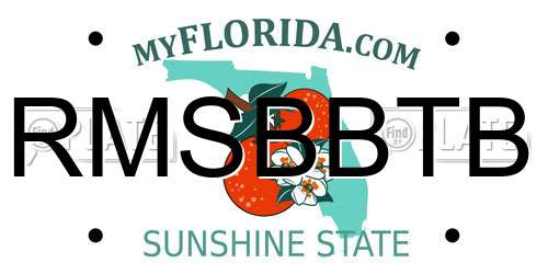 RMSBBTB Florida License Plate