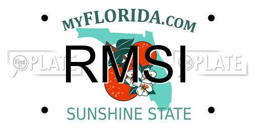 RMSI Florida License Plate