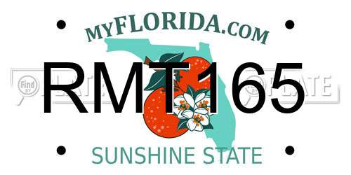 RMT165 Florida License Plate